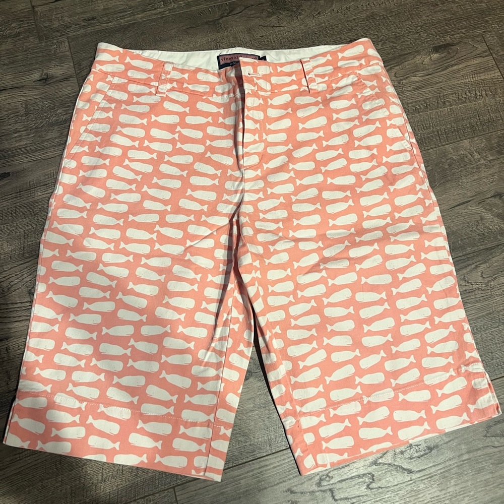 Pink and White shorts